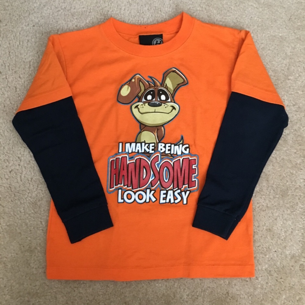 ✨Boys Cute Graphic Print Long Sleeve Shirt Top